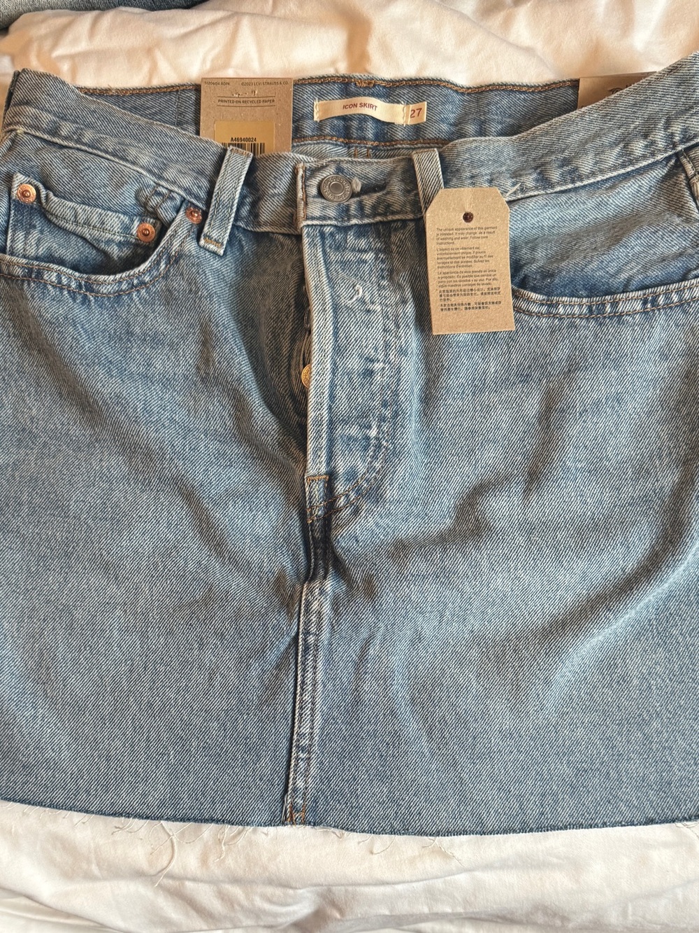 Levi's Light Blue Denim Skirt